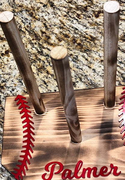 Home Plate Ring Holder with raised letters - Premium  from Dreamcitywoodworks - Just $45! Shop now at Dreamcitywoodworks