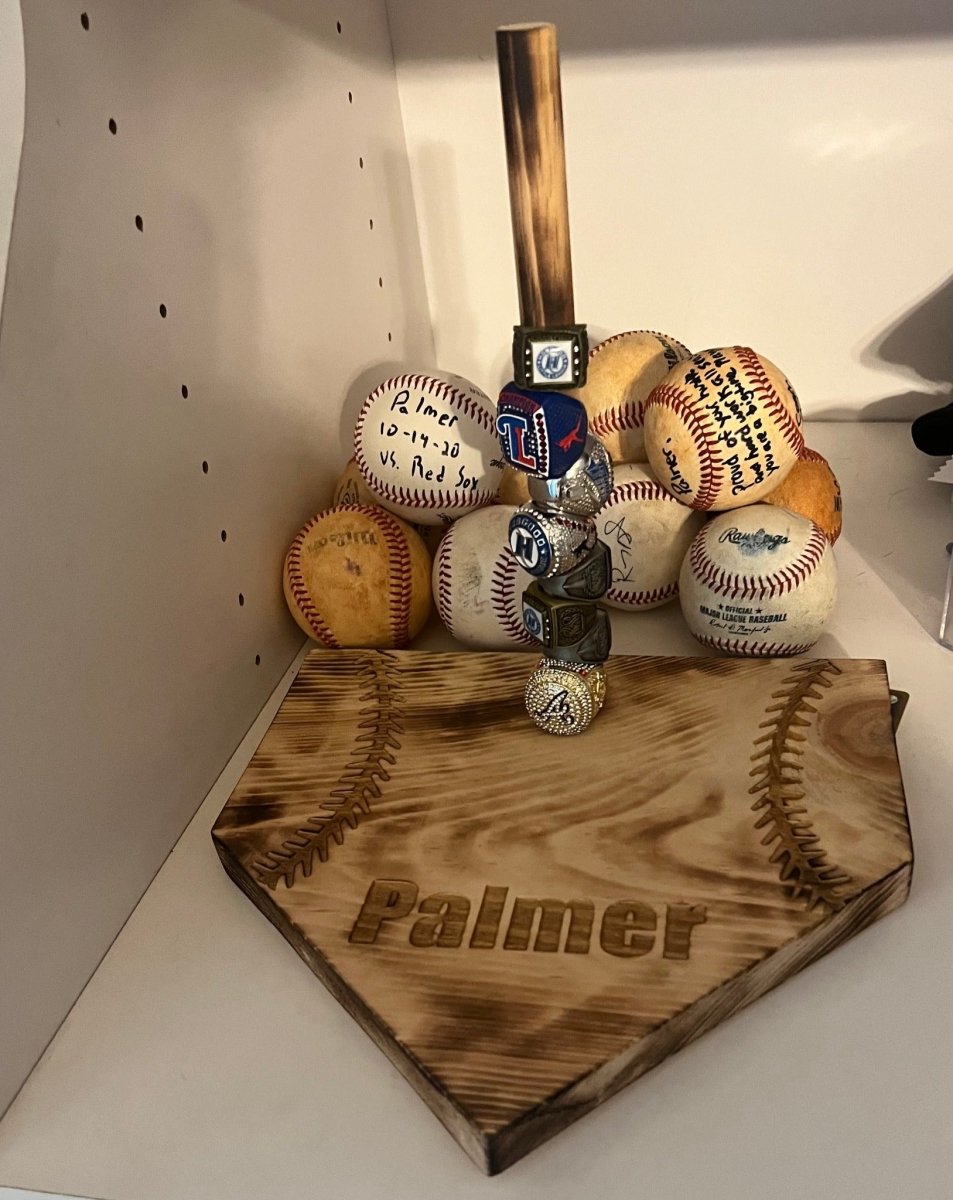 Home Plate ring holder - Premium handmade good from Dreamcitywoodworks - Just $29.99! Shop now at Dreamcitywoodworks